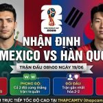 Nhận định trận đấu Mexico vs Hàn Quốc bảng A World Cup 2026 chi tiết từ BLV Man Man của ThapcamTV.